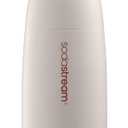 SodaStream - Fizz & Go Cool Bottle | Stainless Steel Carbonating Water Bottle | Keeps Drinks Cold 12 Hrs | Cupholder Friendly | Compatible with Pink CO2 cylinder machines | Sand color | 30.4 oz