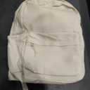 Bluboon School Backpack for Teen Girls Women Laptop Backpack College Bookbags Middle School Travel Work Commuter Back Pack(Solid Beige)