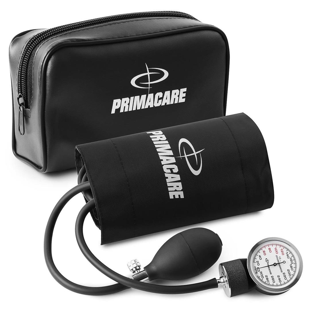 PrimaCare DS-9192 Classic Series Adult Size Professional Blood Pressure Kit with Aneroid Sphygmomanometer, Latex-Free, Inflation System