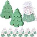 Loopeer 24 Pcs Christmas Bath Bombs Gift Set with Gift Tags and Organza Bag for Fun Holiday Stocking Stuffer Party Favors for Family Bathroom(Christmas Tree)