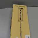 DBF Solar Address Sign, Dual-Sided House Numbers for Outside Waterproof, 3 Colors LED Illuminated Solar Powered Address Plaque with Stakes, Outdoor House Number for Yard Street Home Garden