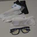 4 Pack Progressive Multifocus Reading Glasses for Men Women TR90 Sports Style Anti-Blue Light Computer Readers (Black & Blue & Grey & Transparent)