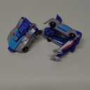 Collision Transforming Dinosaur Car Toy, 2 Magnetic Cars Transform into Dinosaur Toys for Kids Toddler Fun Deformation Robot Dino Car Christmas Birthday Gift Toys for Boys Girls(Blue Dragon)