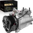 Air Conditioner AC Compressor Fits for Honda Civic 2002-2005 2.0L, for Acura RSX 2002-2006 2.0L, CO 10726AC AC Compressor, Replaces 38810PND006, 38810PRA006