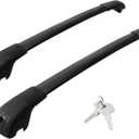 Roof Rack Cross Bars Compatible with Bronco Sport 2021 First Edition 22-24 Outer-Banks 21-24 Badlands Roof Rack for Luggage Kayak Snowboard Cargo Carrier Bike Rooftop Canoe etc 220LB Black