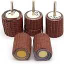 CYJAZN Abrasive Flap Wheel Sanding Polishing, Abrasive Sanding Flap Wheel Disc Mop 6mm Shank for Drill Grinder 150-400 Grit(150) 3 Count