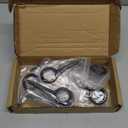 16PCS Black Eye Hooks Screw Self Tapping, 5 Inch Heavy Duty Bolt for Hanging, Wood Securing Cables Wire Indoor & Outdoor Use