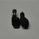 Amazon.com | LULLASONG Black Kitten Heels Sandals Low Heels Slip On Slides 2 Inch Heeled Square Open Toe Sandals for Women | Heeled Sandals