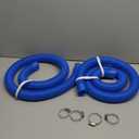 1-1/2-Inch Pool Hoses for Above Ground Pools with Clamps - 1.5" Diameterd Replacement Pool Pump Hose Compatible with Intex Coleman Skimmer Surface Pool Pump (Blue -2 Pack)