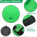 Portable Green Screen Chair, 57 in Greenscreen Backdrop with Stand Double Sided Foldable Green Background, Chroma Key, for Photography Streaming Gaming Photo Zoom Video Chats and Meeting 