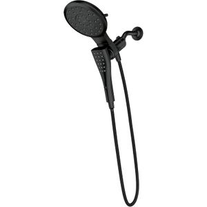 Moen Verso Matte Black Eight-Function 7" Diameter Spray Head and Handshower Combo Featuring 72" Hose, 220C3BL