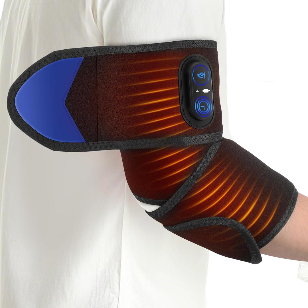 Cordless Versatile Heating Pad for Elbow, Wrist, Arm, Hand, Leg, Forehead, Neck, Elbow Heating Wrap, 3 Heat & Timer Settings, Wrist Heating, Wrap Around Heating Pad for Targeted Pain Relief