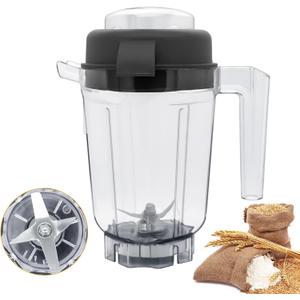 32 oz Dry Grains Container Compatible with E310 5000 5200 6300 7500 VM0102 VM0103 Professional Blenders,Dry Blade Container Grind Grains Coffee