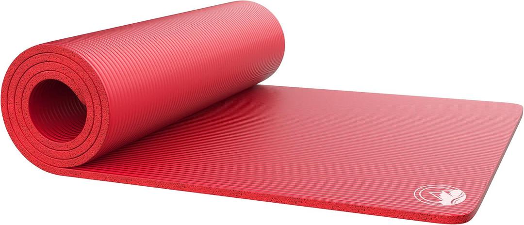 Foam Sleep Pad - 0.50in Thick Non-Slip, Lightweight, Waterproof Camping Mat with Carry Handle for Cots, Hiking or Sleepovers by Wakeman Outdoors (Red)
