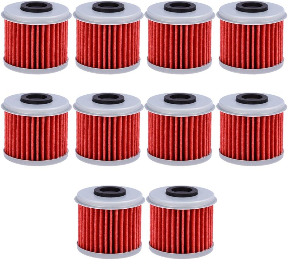 HF116 Oil Filter For ATV Honda TRX450R CRF250X CRF450X CRF250R CRF450R Motorcycle Replaces #15412-MEN-671 (Pack of 10)