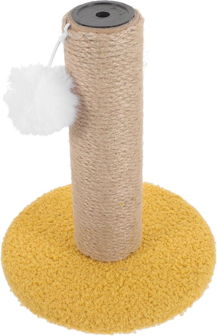Cat Scratching Post for Kittens Wear-Resistant Scratch Pole Hanging Toy Easy to Install Single Column Cat Climber for Indoor Use and Material