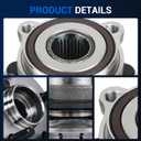 Autoround 513220 Front Wheel Hub and Bearing Assembly Fit for Subaru Outback Legacy 2005-2014 5-Lug w/ABS