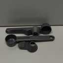 Coffee Scoop & Funnel for Reusable K Cup Refillable Coffee Pods, Coffee Measuring Spoon 2 Tablespoon Capacity, Scoop with Funnel for Ground Coffee, Protein Powder, Tea (Grey, 2 Pack) (Gray)