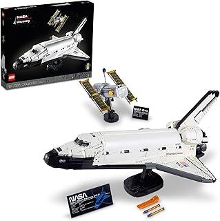 LEGO Icons NASA Space Shuttle Discovery 10283 Model Building Set - Spaceship Collection with Hubble Telescope, Detailed Display for Home or Office Decor, Gift Idea for Adults