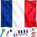 2026 World Cup Fan Accessories Kit, 7 PCS World Soccer Sport Cup Gear Set, World Cup Merchandise for Soccer Party Decorations, Stadium Events, Watch Party, Home Cheering