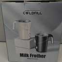 8-in-1 Milk Frother, 21.16oz/600ml Automatic Milk Frother and Steamer, Electric Hot & Cold Foam Maker, Ergonomic Grip Detachable Frother for Coffee, Latte, Cappuccino, Dishwasher Safe