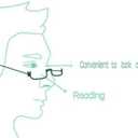 Half Frame Reading Glasses, Half Metal Moon Readers for Women Men 2.00