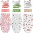 3-Pack Organic Baby Swaddle Sleep Sacks - Newborn Swaddle Blanket Wrap