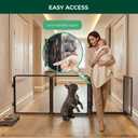 FXW ClariWall Metal & Acrylic Dog Gate, Extra Wide for Openings Up to 183"