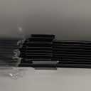 Black PVC Coated Metal Fence Posts for Wire Fence, Pack of 10, No-Dig U Post for Garden, Farm, Yard, and Other Outdoor Settings, Easy Installation (4FT)