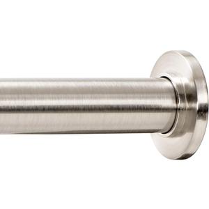 Ivilon Tension Curtain Rod - Spring Tension Rod for Windows or Shower, 36 to 54 Inch. Brushed Nickel