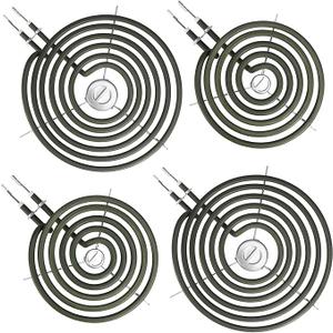 Upgraded WB30M1 WB30M2 Electric Stove Burners Replacement for GE Hotpoint Stove Element,Electric Range Burner Stove Coil for GE Stove Burner Replacement Parts,for GE Stove Top Element Burner (4 Pack)