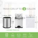 4 Gallon 140 Counts Strong Drawstring Trash Bags Garbage Bags by Teivio, Bathroom Trash Can Bin Liners, Small Plastic Bags for home office kitchen, White