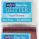Sulyn Extra Fine Craft Glitter Bundle, Ultra Fine Gold, Red, White, & Silver Glitter Powder, 4 Pack