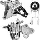 Engine Motor & Transmission Mount Set Replacement for 2017-2021 Chrysler Pacifica Voyager 3.6L V6 68224746AD, 68224742AD, 68485537AA