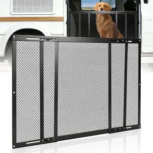 RV Entry Screen Door Protector Grille for Dogs, Adjustable RV Screen Door Guard 20Inch High - Fits Door Widths 22" - 31.5", RV Door Camper Screen Door Grill, Black-20Inch High