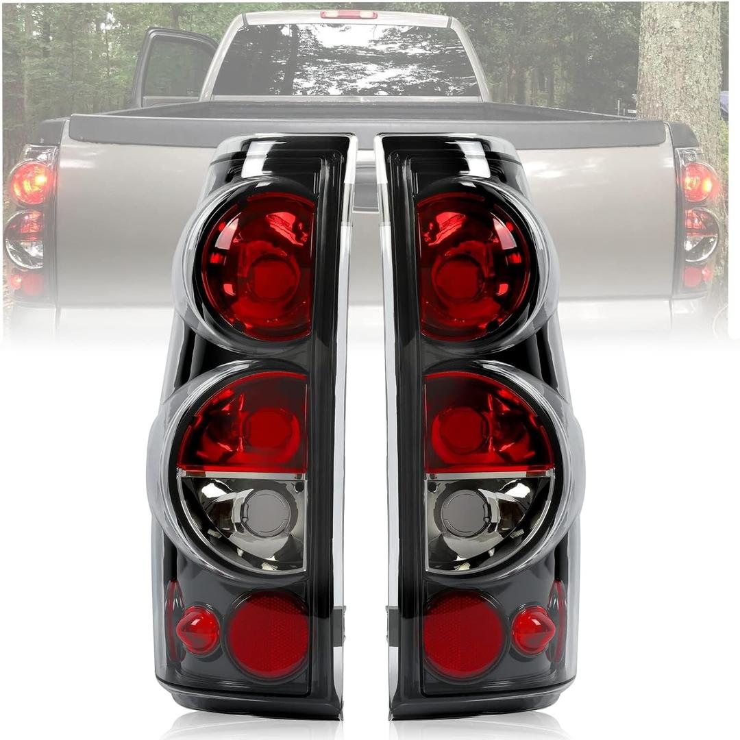ECOTRIC Tail Lights Compatible with 1999-2006 Chevy Silverado 1500 2500 3500 Classic 1999-2003 GMC Sierra 1500 2500 3500 Pair Taillight Brake Signal Lamp Clear Lens ECOTRIC Tail Lights Compatible with 1999-2006 Chevy Silverado 1500 2500 3500 Classic 1999-2003 GMC Sierra 1500 2500 3500 Pair Taillight Brake Signal Lamp Clear Lens