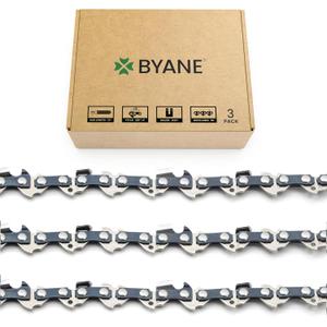 14 Inch Chainsaw Chain, 3/8" LP Pitch, .043'' Gauge, 50 Drive Links - 61PMM3 50 Fits STIHL MS170, MS180C, MS193T, MS194T - 36100050050, R50 (3 Chains)