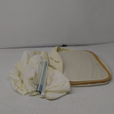 StorageWorks 100L Large Laundry Hamper with Lid, Tall Laundry Basket with Bamboo Handles and 1 Removable Inner Bag, Collapsible Laundry Hamper for Clothing, Towels, Beige, 1-Pack