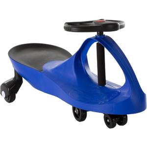Lil' Rider Wiggle Car Ride on Toy - No Batteries, Gears, or Pedals - Just Twist, Swivel, and Go - Outdoor Ride on for Kids 3 Years and Up (Blue), Large