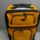 U.S. Traveler Rio Lightweight Softside Rolling Carry-on Suitcase, 2-Wheel Single, Orange
