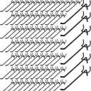 100 PCS 6 inch Pegs for Pegboard, Black Peg Board Pegs for 1/8 and 1/4" Peg Board, Metal Pegboard Hooks for Hanging Organizing Various Tools for Garage, Craft Room, Kitchen, Store