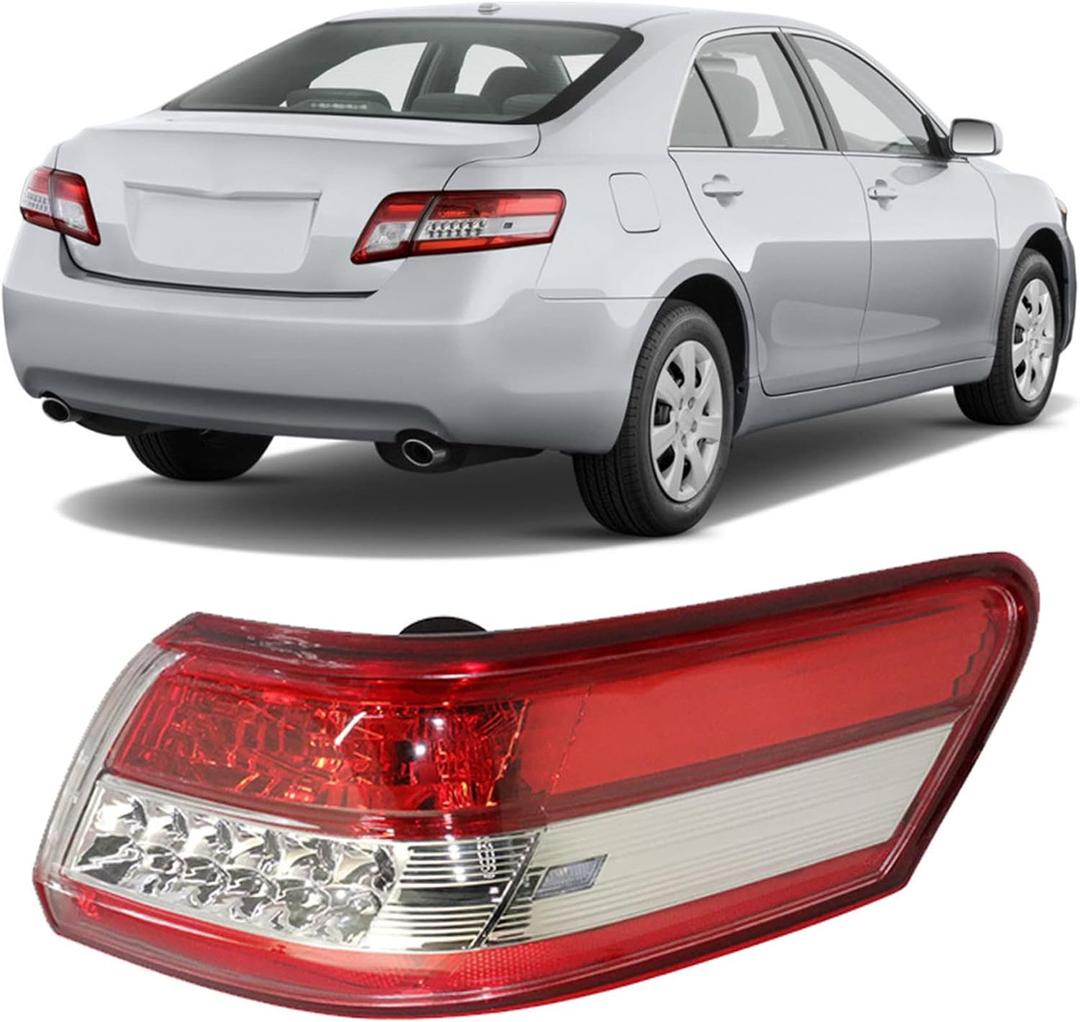 Passenger Side Outer Tail Light Replacement for Toyota Camry 2010 2011 Rear Brake Tail Light Lamp Assembly RH Right Side 8155006340 TO2805106