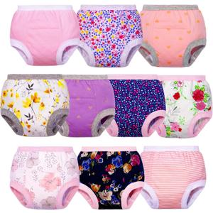 BIG ELEPHANT Potty Training Underwear, 100% Cotton Absorbent Unisex Toddler Pee Pants for Boys Girls,2T