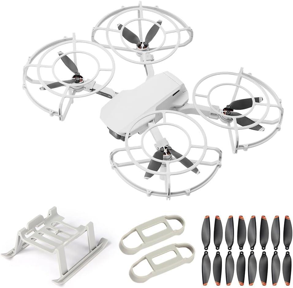DJI Mini 2 Accessories: 360 Propeller Guard, 16 Propeller Blades, Holder, Landing Gear Extensions
