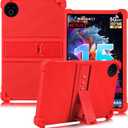 ATOOZ for Evermyth 10 Inch Tablet Case 2025 KB1001/KB1004/KB1001L/KB1004L,Soft Silicone Kids Case for MUISOO 10 Inch Tablet MISKB100477 with PC Stand (Red)