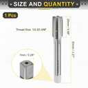 uxcell Hand Plug Tap 1/2-20 UNF 2B Thread Plug Style Taps Straight Flute Screw Tapping Threading Tool High Speed Steel HSS6542