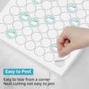 2 x MaxGear 1" Round Sticker Labels, for Inkjet or Laser Printer, Matte White Printable Labels Sheets, Strong Adhesive, Dries Quickly, Holds Ink Well, 30 Sheets, 1890 Pcs