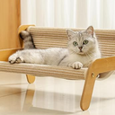 Cat Hammock, 2-in-1 Cat Scratch Pad and Cat Couch for Most Cats, Sisal Cats Scratcher Bed for Home Indoor, Cat Hammock Gifts for Cats