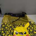 Pokemon Drawstring Bag | Pikachu Backpack With 3D Ears | Boys Swim Bag | Official Pikachu Merchandise | One Size Black