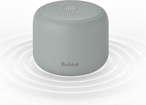 Bobtot Portable Bluetooth Speakers with Strap Easy to Carry, Wireless IPX5 Waterproof Mini Speaker with Loud Stereo Sound, 20 Hours Playtime, Rechargeable Battery, Built-in Microphone, Pink